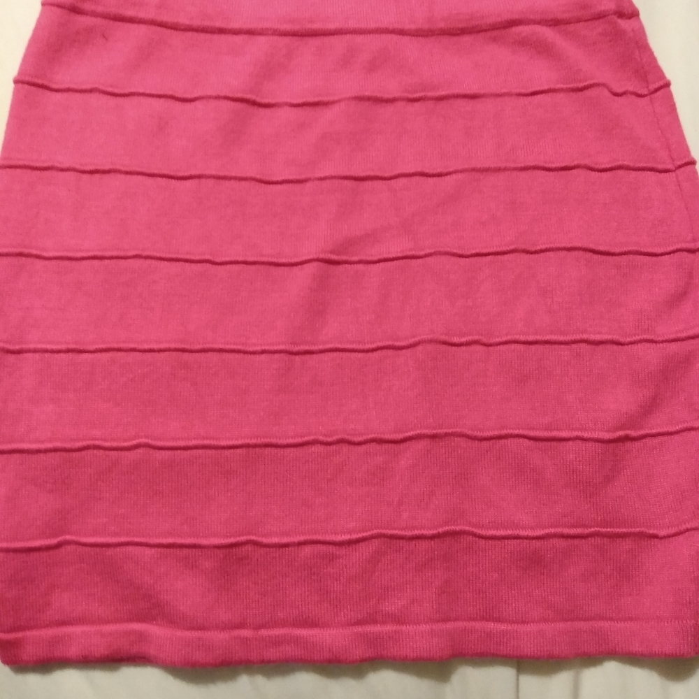 Ambiance hot pink sweater skirt